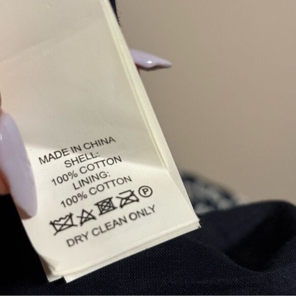 Kate Spade Shore Thing Eyelet Wrap Dress Rich Navy Blue Fresh White Size 00 - Picture 8 of 10